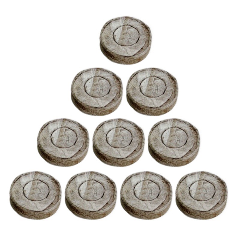 Ventas directas 3cm-5cm bloque de plántulas bloque de nutrición suelo comprimido bloque de matriz Jiefei doméstico siembra plántulas vegetales melón y fruta