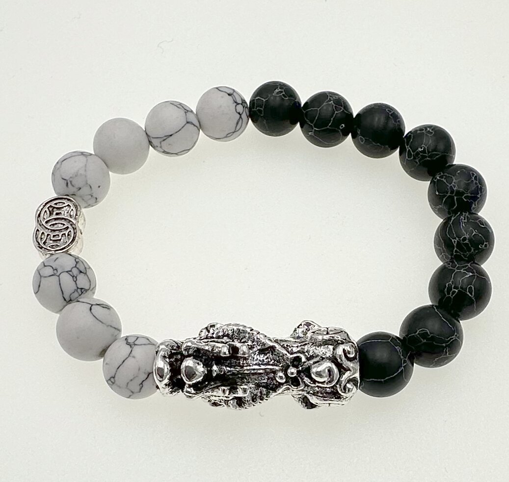 Imitación obsidiana pulsera chapada en oro mantra de seis palabras que preservan el color pulsera de cuentas de oro joyería de la suerte para los hombres