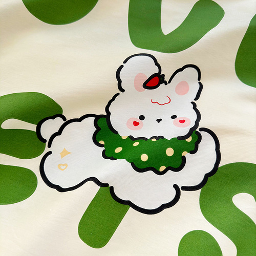 Pure cotton four-piece set 13372 thickened cotton sheet quilt cover and fitted sheet bedding single student three-piece set