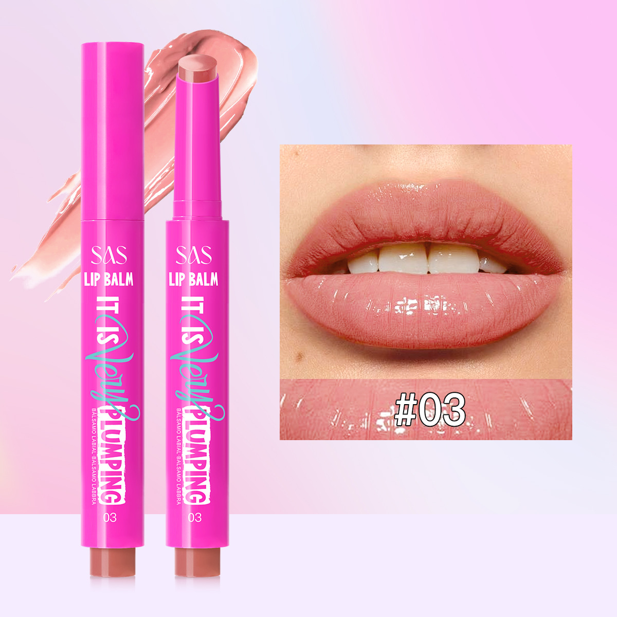 USHAS transfronterizo venta caliente doble cabeza desnudo mate mate cepillo labial impermeable mate largo tiempo no tachar lápiz labial al por mayor