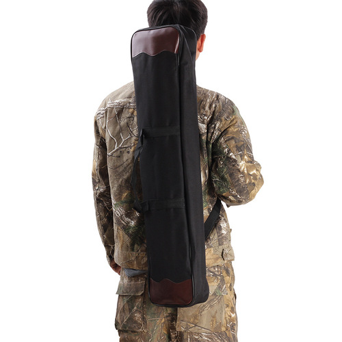 Cross-border wholesale straight pull bow bag, recurve bow bag, outdoor archery portable shoulder bag, bow and arrow bag, thickened canvas bow bag