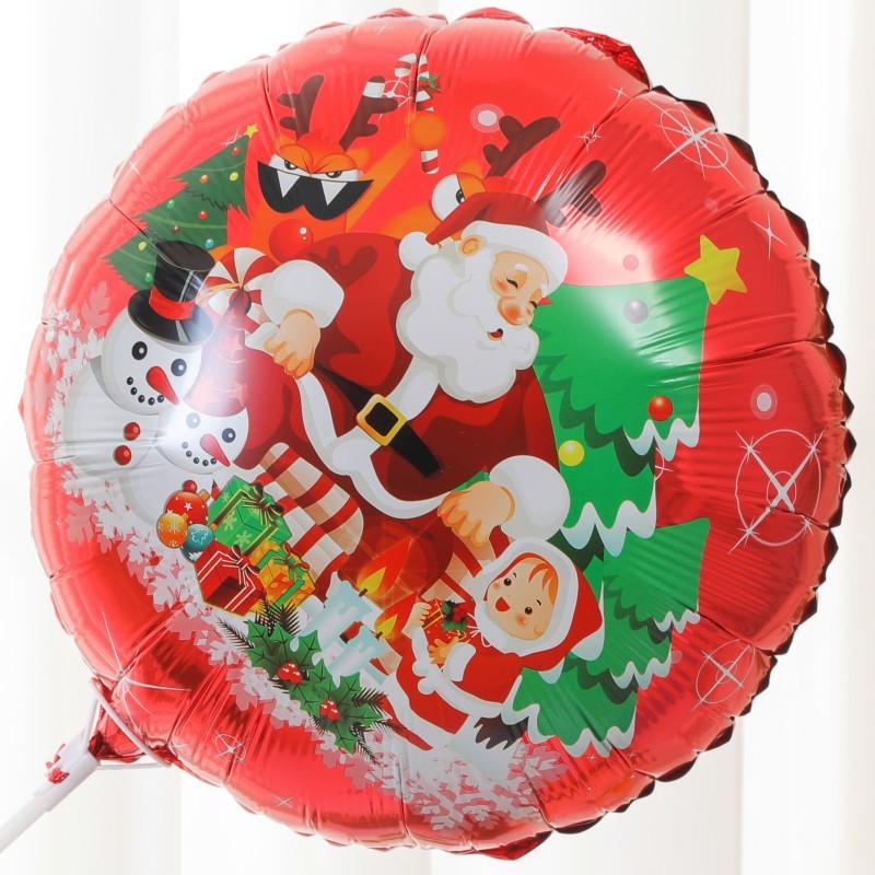 国境を越えたクリスマスアルミ膜風船頭飾り手首大サンタクロースクリスマスツリー幼稚園イベント|undefined