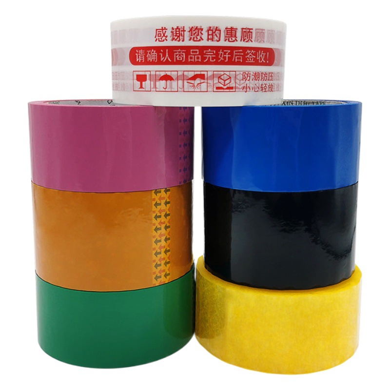 Venta al por mayor de fábrica de grandes cantidades de cinta transparente de 45 mm x 150 yardas en stock para sellado y embalaje logístico, fuerte adhesión.