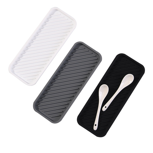 Factory direct supply rectangular silicone soap dish, household silicone sponge holder, travel portable bathroom soap holder