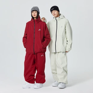 Костюм ski-сета — водонепроницаемая ветронепроницаемая oversized куртка и брюки, XS–XL, 4 цвета