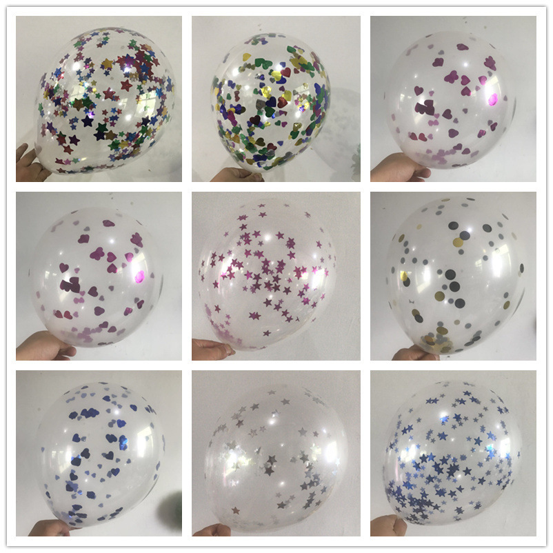 网红波波球  求婚表白地推发光的 透明波波气球 球中球气球纰发详情17