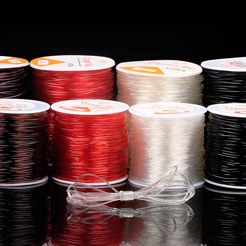 Cuerda de cristal transparente, hilo elástico, cuerda de Wenwan, pulsera, pulsera con cuentas, cuerda, hilo de pescado coreano, elástico al por mayor