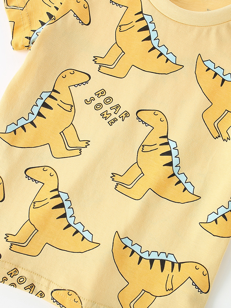 Malwee transfronterizo primavera y verano nuevos productos camisetas de niños suaves transpirables cuello redondo chaqueta de diseño minimalista chaqueta de moda para niños