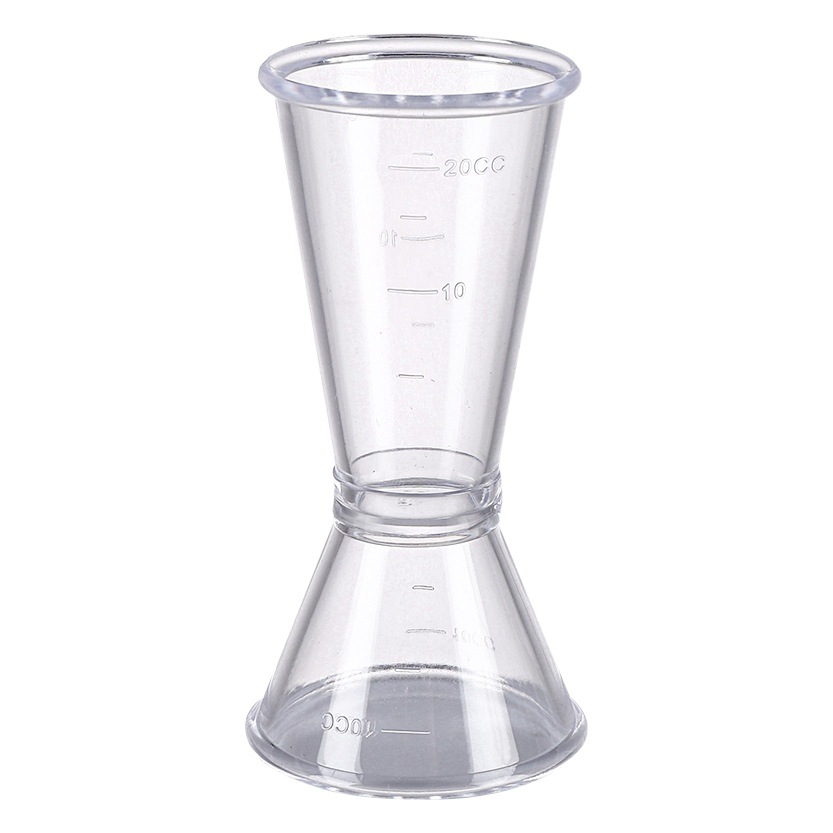 Milk Tea Shop Special Utensil Resin Ounce Cup Double-Headed Measuring Cup 20Cc Measuring Cup with oz Scale Milliliter Meter