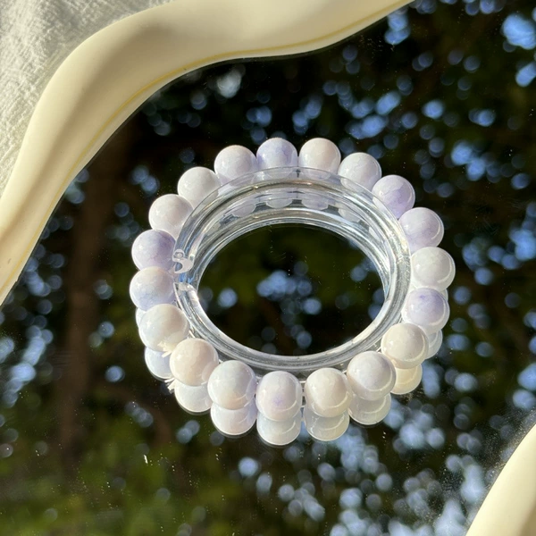 S045-Fresh purple-Jade Broken Imitation Ceramic Bracelet #SZ320