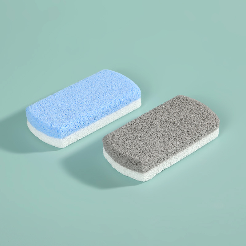 Fashion Dual-Color Glass Sole Massage Tool, Double-Sided Callus Floating Stone Foam Glass Dead Skin Foot Scraper Wholesale