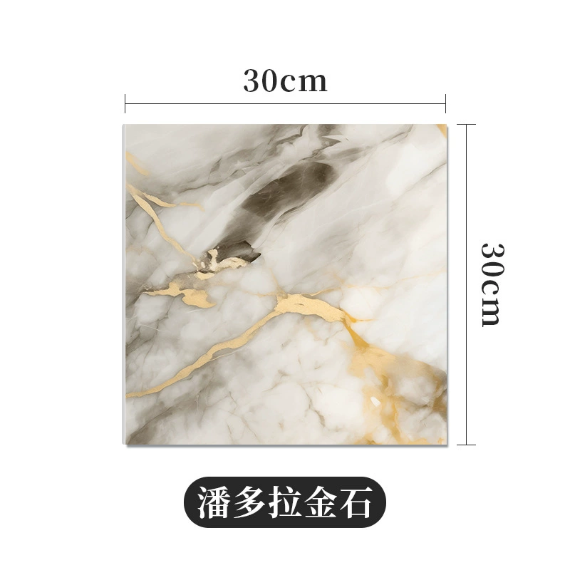 Self‑adhesive imitation tile sticker, 30×30 cm, 2.5 mm, waterproof oil‑proof with aluminum‑foil backing