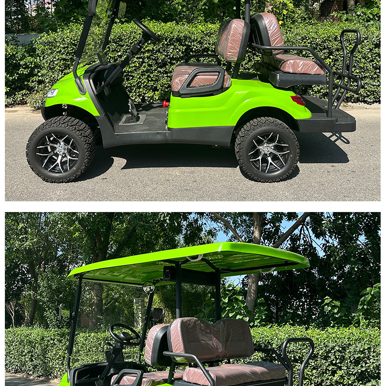 Type C 4-Seat Electric Golf Cart Hotel B&B Manor Shuttle Bus Scenic Spot Golf Course Golf Sightseeing Car