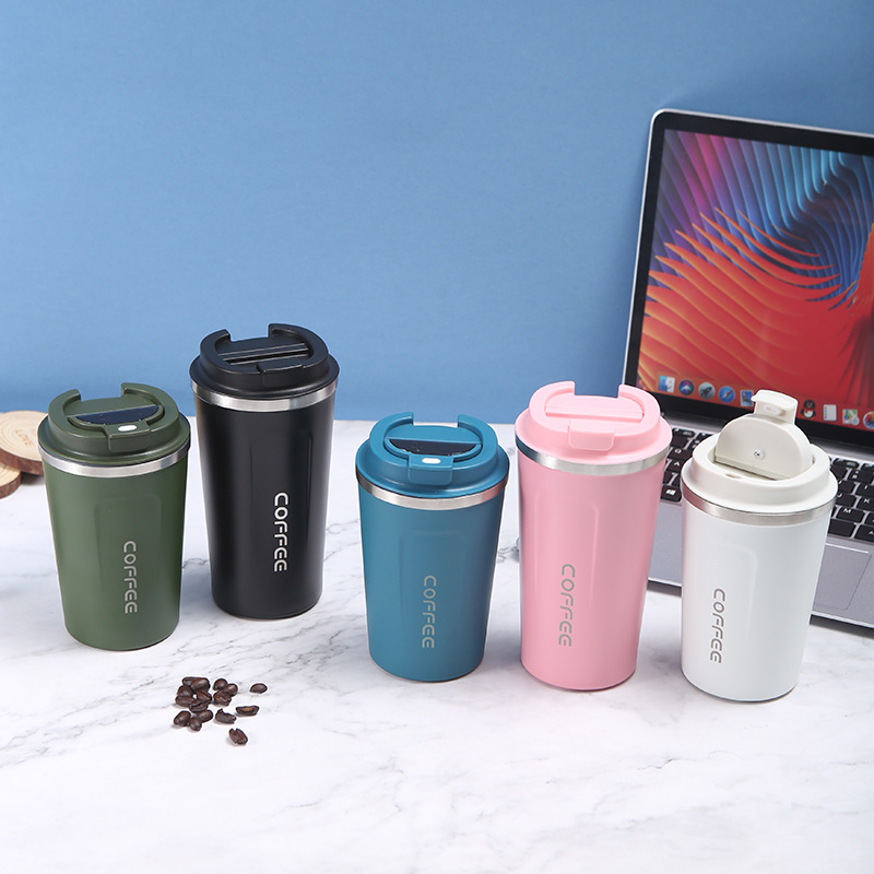 Taza de café de segunda generación de acero inoxidable 304 taza de vacío portátil de negocios de alto valor de color en stock taza de agua de regalo de fábrica