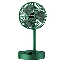USBデスクトップファン充電可能ミニ小ファンオフィス寮伸縮折りたたみファンポータブル収納