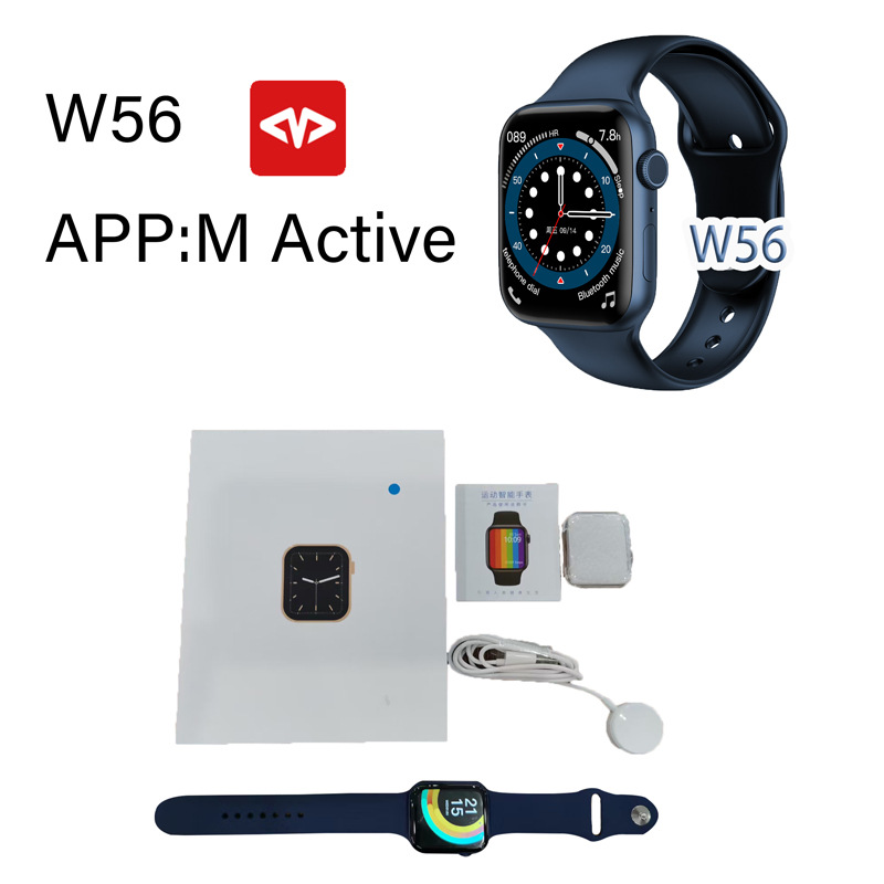 Microwear smart watch 44mmW56 blue red s...