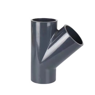 UPVC灰色工业管件 PVC-U斜三通Y型三通45度斜三通45°斜三通-阿里巴巴