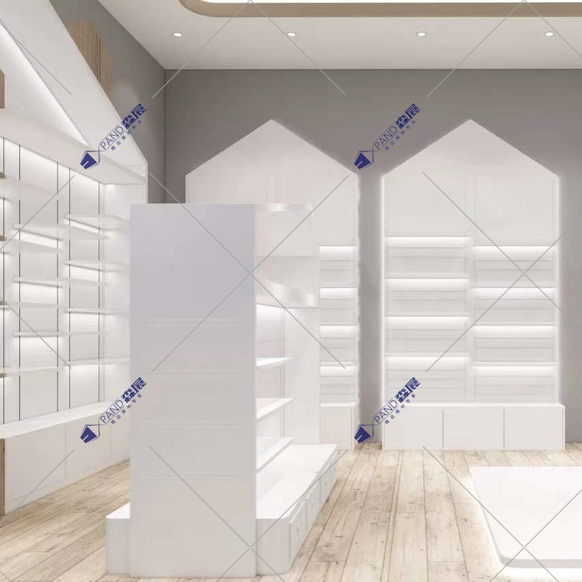 母婴展示柜烤漆母婴展柜童装中岛柜展示柜母婴店儿童服装童鞋重庆