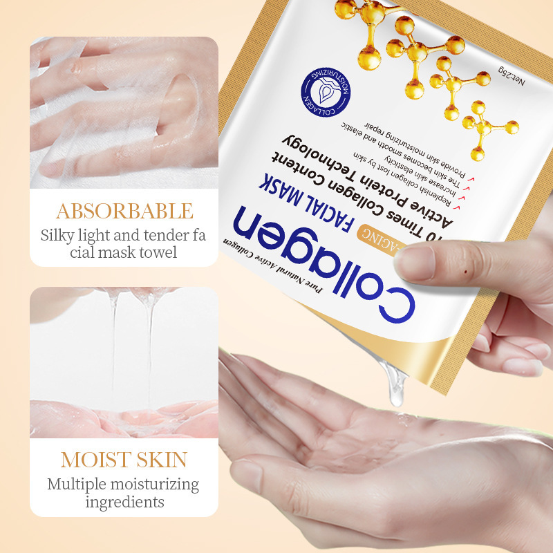 Mascarilla de colágeno SADOER en inglés, hidratante, hidratante, hidratante, cuidado de la piel, mascarilla facial, comercio exterior transfronterizo
