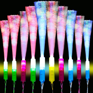 Glow stick colorful optical fiber stick glow stick led bar party wedding concert birthday fiber optic gift toy