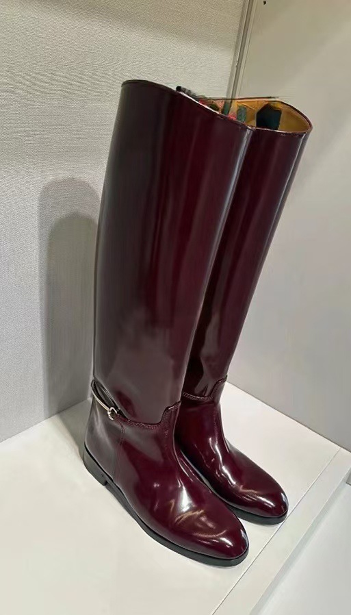 Large size low heel high boots round head autumn and winter new equestrian boots knight boots show flat women's boots_voghion.com