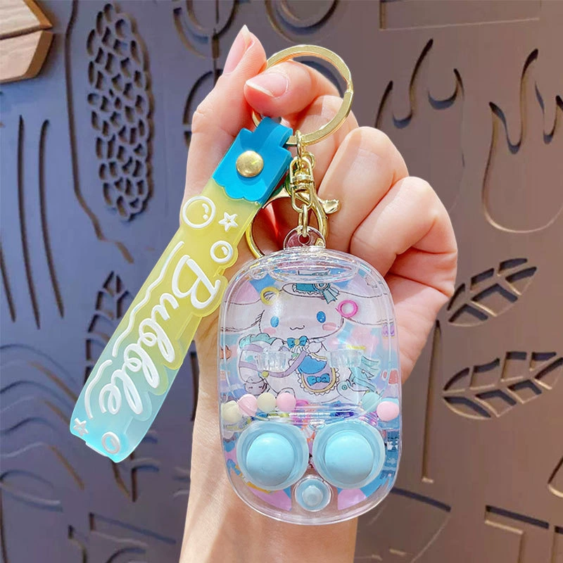 Брелок (Sanrio) Игрушка Water-Play Cartoon, милый аксессуар к рюкзаку, антистресс, 4 × 2 × 4,5 см