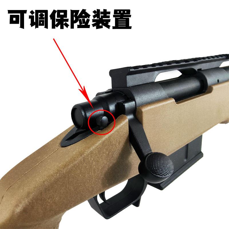 Jie Ying M40A5 lanza pistola de bala blanda con cáscara simulación de lanzamiento de cáscara AWM come pollo modelo de juguete de nailon entrenamiento pistola de juguete para niños