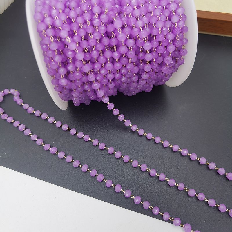 4mm水晶製作保色銅チェーンdiy材料ネックレスブレスレットヘアピン部品義烏アクセサリーチェーン卸売り|undefined