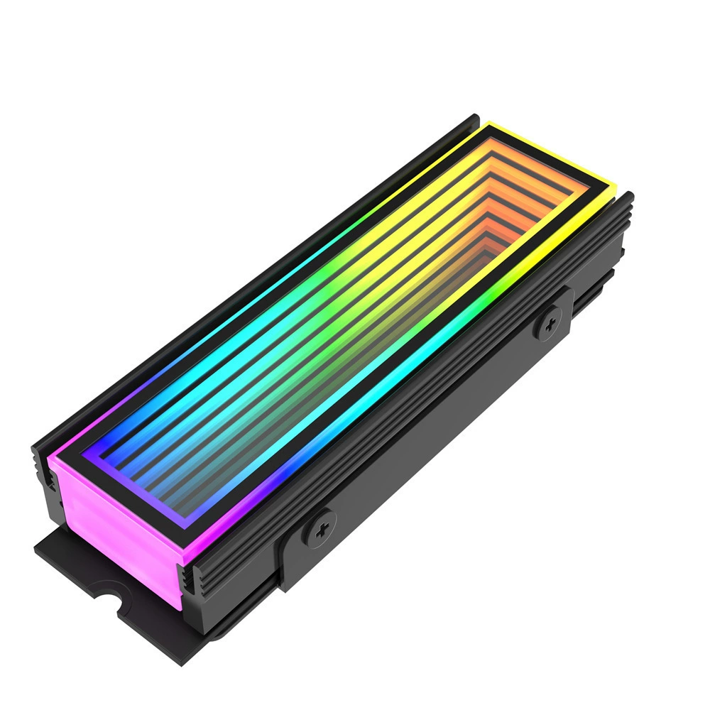 Радиатор M.2 SSD2280 Snow Mirror ARGB Phantom M2, полностью алюминиевый радиатор NVMe