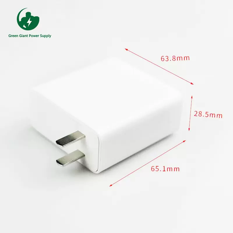 PD65W 中规电源适配器 快速充电器 立式外壳 参数按客户要求制作