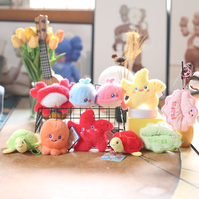 Internet Celebrant Cute Cute Marine Animal Jellyfish Pendant Plush Toy Doll Crab Lobster Keychain Bag Pendant Internet Celebrant Cute Cute Marine Animal Jellyfish Pendant Plush Toy Doll Crab Lobster Keychain Bag Pendant