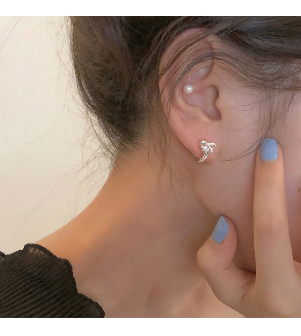 Örhängen studs slips i sterling silver för kvinnor_voghion.com