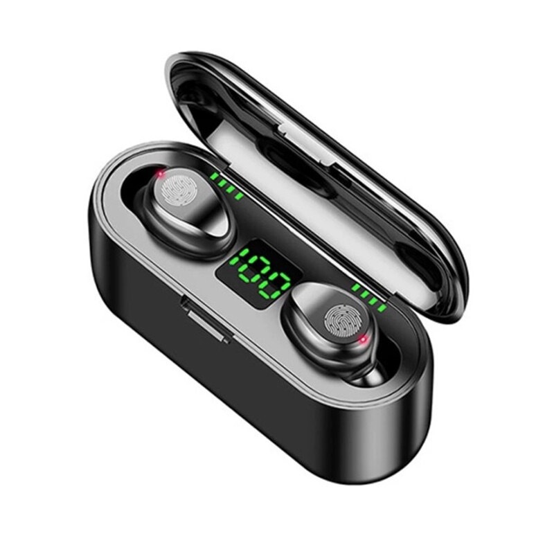 クロスボーダー f9 Bluetooth ヘッドセット タッチ パワーディスプレイ付きインイヤー真のワイヤレス デジタル ディスプレイ e スポーツ ゲーム ヘッドセット|undefined