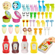 V 71764 Cartoon Animal Fruit Fork Set ��ͨ����ˮ������װ