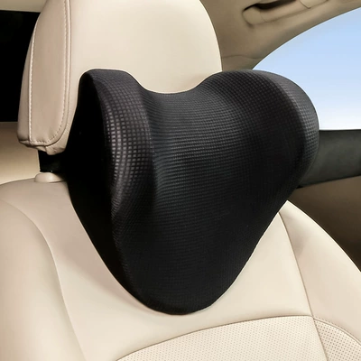 Headrest — Car Memory Foam Neck Pillow - p151-black-headrest