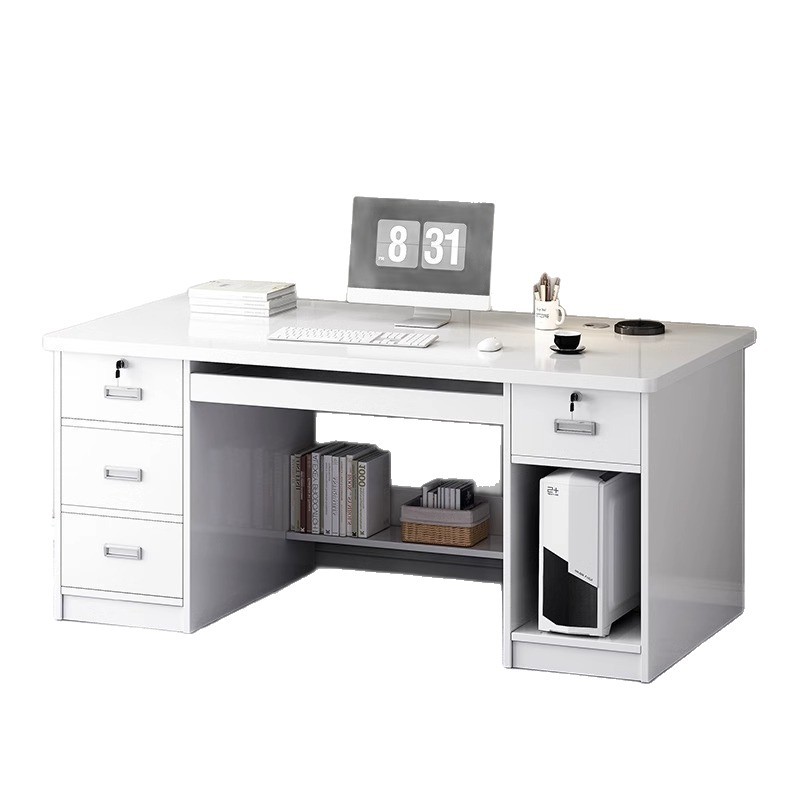 Mesa y silla de oficina combinación de mesa de jefe simple mesa de personal de oficina mesa de computadora de escritorio escritorio escritorio doméstico