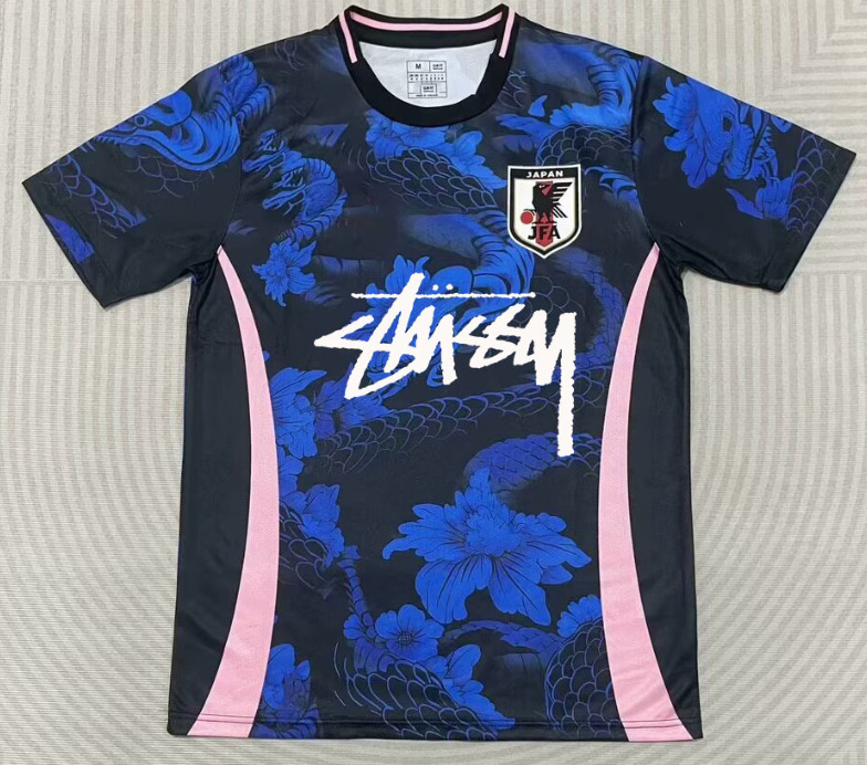 Stussy Jersey Brasil Flamengo Italia Edición conmemorativa Portugal París Francia Uniforme de fútbol