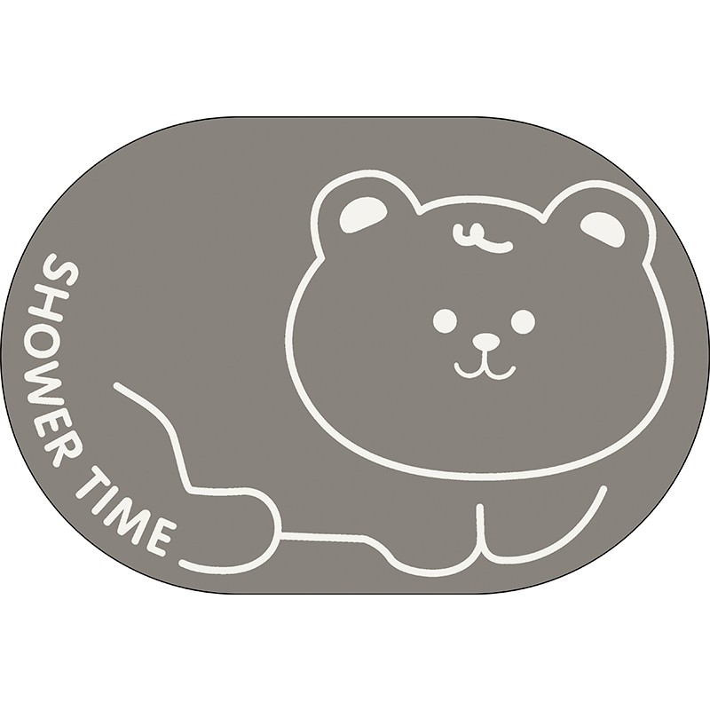 Baño doméstico absorbente de secado rápido alfombra de piso baño suave barro de diatomeas alfombra de baño Puerta de baño antideslizante alfombra de piso