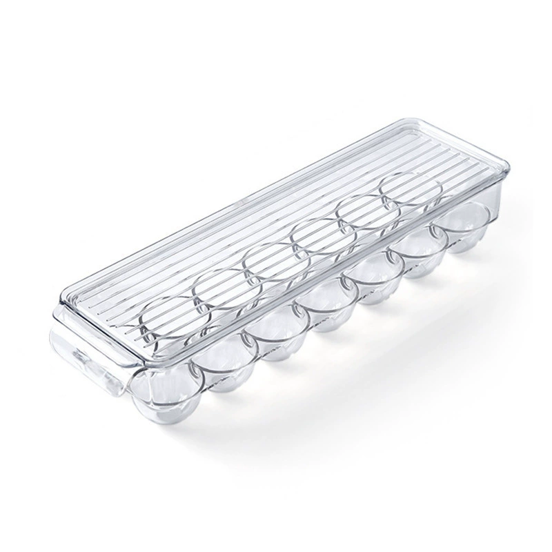 Kitchen refrigerator Put egg box Egg sting for transparent egg storage box double -layer merging egg box manufacturers wholesale