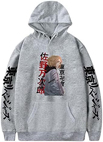 Unisex Anime Tokyo Hoodie Manjiro Sano Printing Long