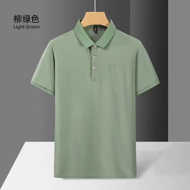 夏季男士短袖polo衫休闲欧美翻领无痕弹力T恤衫代发|undefined