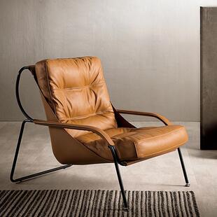 Designer Single Sofa Chair, Lounge Chair, Living Room, Minimalist Chair, Wabi-Sabi Chair, Italian Light Luxury Leisure New Single Chair