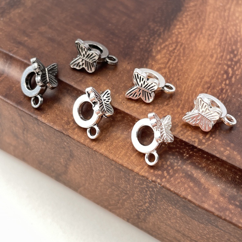 Kəpənək formalı metal asma halqa, DIY zərgərlik aksesuarı