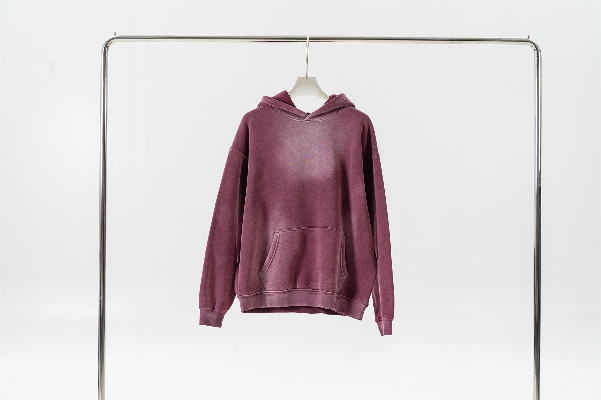 Herrenbekleidung High Street Fashion Marke Schwergewicht alt gewaschen plus samtgesprühter Affen-Kapuzenpullover_voghion.com