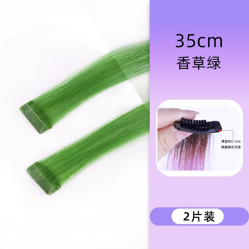 Cabello real colgante oreja teñido pelo corto picado teñido una pieza de pelucas de color blanqueado natural extensiones de cabello invisibles pelucas