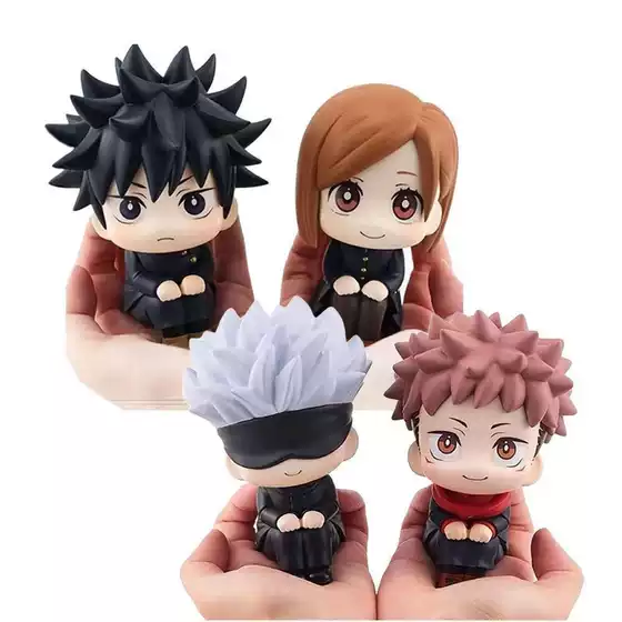 Q Version Hand-Made Spell Return Battle Gojo Satoru Tiger Gashapon Doll Car Ornaments Two-Dimensional Animation Hand-Made Model