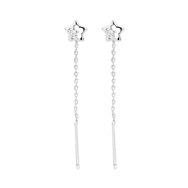 Platinum zirconium, earrings
