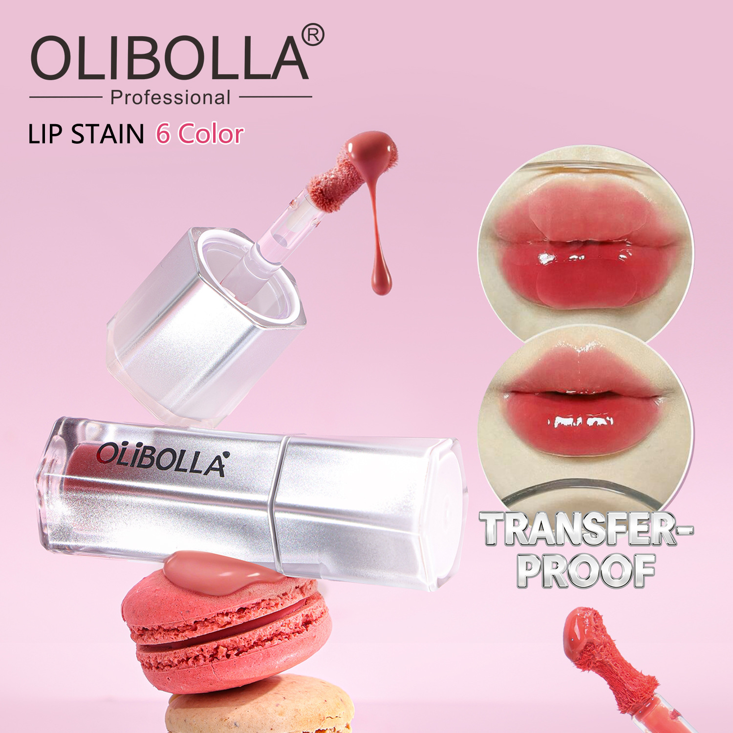 Cross-Border Exclusive Supply Ofolibolla Water Mist Moisturizing Lip Glaze, Long-Lasting Color, Lightweight, Not Easy to Stick to Lip Lines, Moisturizing Lip Gloss Wholesale