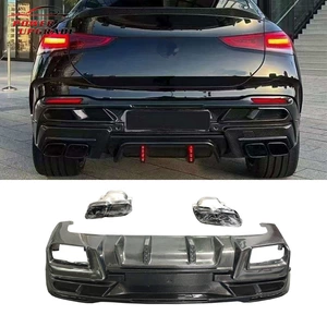 Mercedes-Benz GLE Coupe W167 üçün karbon lifli LD üslublu arxa dodaq, qaz borusu dəsti