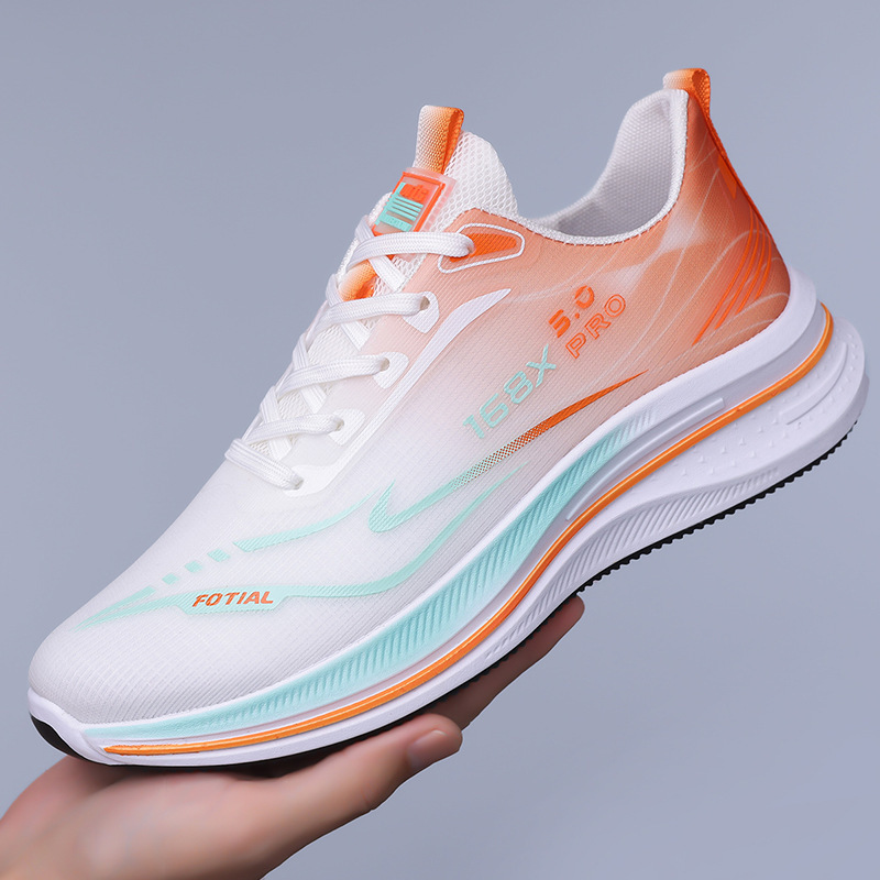 2025 Ultra-Light Running Shoes Men's Shoes New Breathable Student Professional Shock-Absorbing Sports Shoes Non-Slip Soft Sole Racing Dropshipping